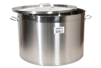 Stainless Steel standard Fold Rim Stock Pot with Lid