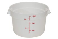 PP Round Food Storage - 12 QT.