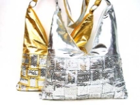 Metallic Sequin Evening Bag