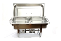 Stainless Steel Full size Chafing Dish - Screw less Folding Frame (2" 1/2 Food Pan)
Cover :SS 201 0.4 MM
Food Pans: SS 201 0.4 MM
Water Pan: SS 201 0.4 MM
Frame: SS 18/0 1.35 MM
Fuel Holder: SS 18/0