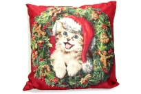 Christmas Sofa Cushion with LED lights. Batteries not included.