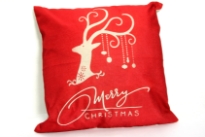 Christmas sofa Cushion with LED lights. Batteries not included.