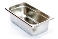 Stainless Steel 1/3 x 4" x 24 Gauge Food Pan
NSF