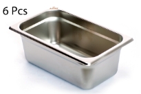 Stainless Steel 1/4 x 4" x 24 Gauge Food Pan
NSF