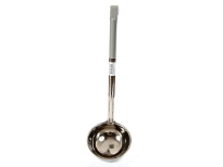Color Coded 12 Oz. Measuring Ladle Grey.Thickness: 0.9 mm weight: 190 gms.Length: 16 inches
