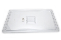 Clear Polycarbonate Full size food pan solid cover. NSF