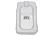 Clear Polycarbonate 1/9 size food pan Notched cover. NSF