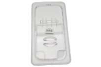 Clear Polycarbonate 1/3 size open cover. NSF