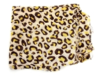 100% polyester printed scarf. Leopard print design. Made in India.