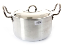 Aluminum Stock Pot with Stainless Steel Lid 8.25 inches - 4.75 Qrt.