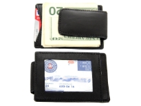 Carry your money in style. This is a slim design genuine leather magnetic money clip with ID/Credit card holder. As this is genuine leather, please be aware that there will be some small creases and nicks in the leather but the wallet are all brand new. Perfect for gifts, resale or swap-meet.