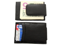 Carry your money in style. This is a Genuine Leather magnetic Money clip, credit card holder. As this is genuine leather, please be aware that there will be some small creases and nicks in the leather but the wallet are all brand new. Perfect for gifts, resale, or swap-meet.