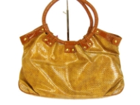 Designer Inspired Mesh pattern Hobo Handbag has a snap closure and a ring double handle. Made of PU (polyurethane).
