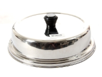 Stainless Steel Basting Cover with Bakelite knob.