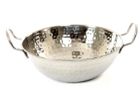 Stainless Steel Balti Dish - Hammered By Hand