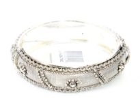 Folding Metal Bracelet,(12 Pieces in Box) 6 Design Mix, Light Silver Antique