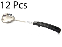 Basting Spoon with Plastic Handle, is a necessary item for any kitchen. Due to its 18-8 stainless steel construction, the handle is extremely durable. The basting spoon has a holed end for hanging.