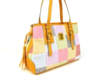 Designer Inspired Peace Sign Patch Handbag