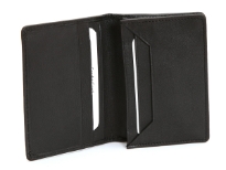 This is a genuine leather credit card and holder in a bifold slim design. As this is genuine leather, please be aware that there will be some small creases and nicks in the leather but the wallet are all brand new.