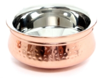 Stainless Steel Double wall copper plated Morrocan dish