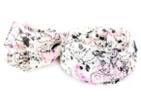 Off-white cotton scarf has an artistic print in black & pink colors. Lightweight & soft scarf is perfect for all seasons and matches with nay kind of outfit. Imported. Hand wash.