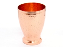 Hammered Copper Tumbler with base