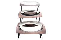 Display stand with Three stainless Steel Trays