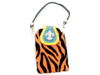Fleur De Liz cell phone pouch. Can be attached to any handbag