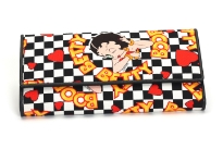 Checkered Betty Boop Wallet for Women.