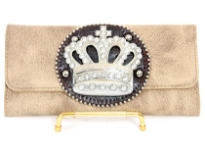 PVC Crown check book wallet