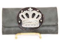 PVC Crown check Book wallet