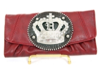 PVC Crown check book wallet