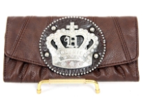 PVC Crown check book wallet