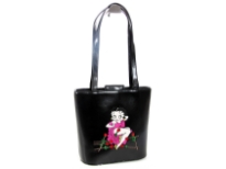 Betty Boop PVC Bucket Bag made with PU(polyurethane). With magnetic closure and double handle.