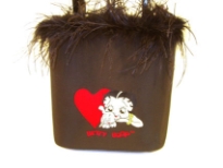 Betty Boop Fur Bucket Bag