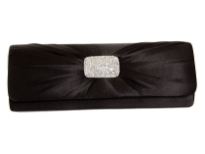 Rhinestones Buckle satin Evening Bag