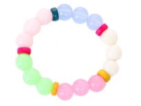 Extendable plastic beads bracelet<br> Sold per Dozen