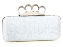 Metal frame evening bag