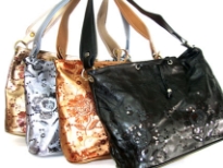 Sequins Flower Man-Made Leather Bag