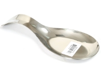 Keep your stove and counters mess-free with this stainless steel spoon rest. Constructed from stainless steel, this durable 8-inch spoon rest will not warp, melt or burn near hot surfaces. This spoon rest is also non-porous, meaning it will not stain or absorb any odors. The sleek look of stainless gives this spoon rest a modern flair that is great for contemporary kitchens. Dishwasher safe for easy cleanup.