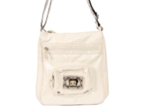 Betty Boop PVC Messenger Bag with zipper. Made with PU (polyurethane) and single adjustable strap.