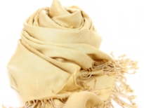 Rayon Pashmina shawl with beaded fringes.