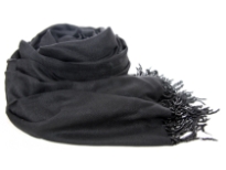 Rayon Pashmina Shawl with beaded fringes.