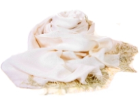 Rayon Pashmina shawl with beaded fringes