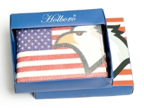 Eagle Print Bi-fold men wallet