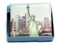 Carry your money in style. This is a faux leather bifold mens wallet with 8 credit card slots and 1 ID Windows. As this is faux leather, please be aware that there will be some small creases and nicks in the leather but the wallet are all brand new.