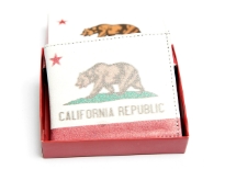 California Republic Print bi-fold men wallet