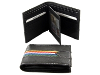 Genuine leather bi-fold men wallet