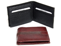 Carry your money in style. This is a genuine leather mens wallet with elegant stitch design. The wallet features 9 credit card slots, 1 ID Window and double bill bifold design. This wallet features RFID blocking technology to keep your card and identity safe. As this is genuine leather, please be aware that there will be some small creases and nicks in the leather but the wallet are all brand new.
Genuine leather RFID Blocking bi-fold men wallet