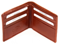 Genuine leather bi-fold men wallet